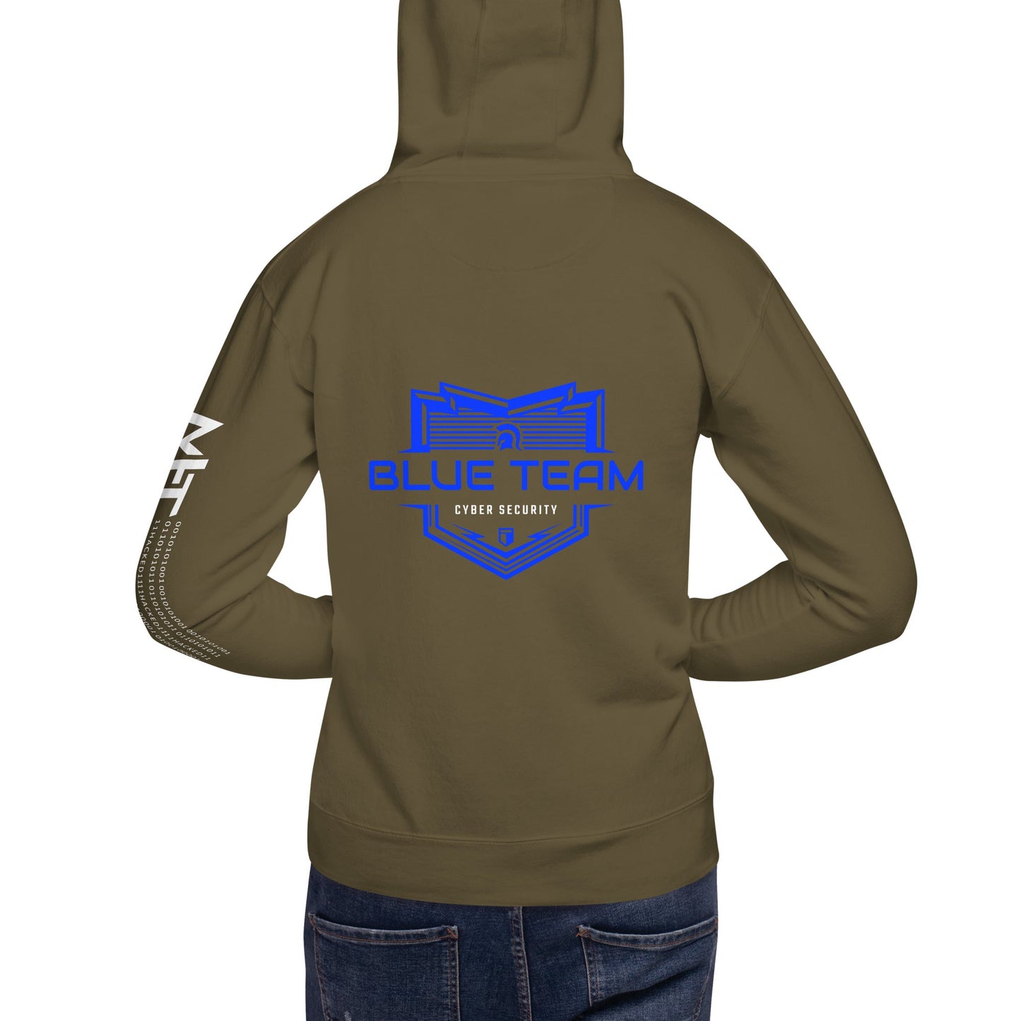 Cyber Security Blue Team V17 - Unisex Hoodie ( Back Print ) by DarkByteGear