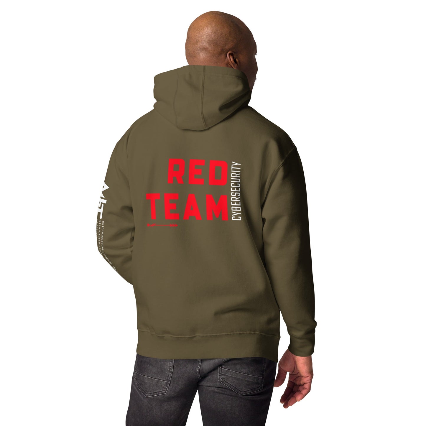 Cyber Security Red Team V8 - Unisex Hoodie ( Back Print ) by DarkByteGear