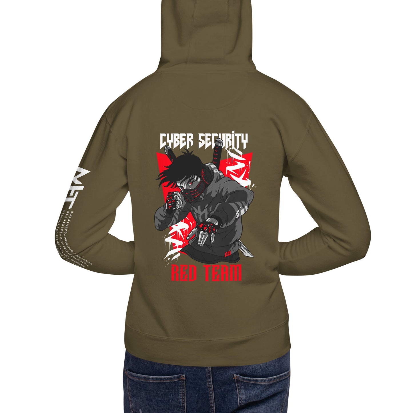 Cyber Security Red Team V3 - Unisex Hoodie ( Back Print ) by DarkByteGear