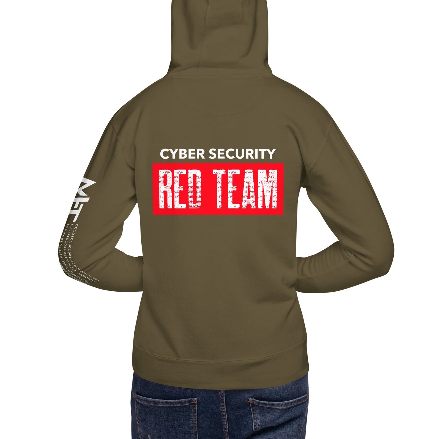 Cyber Security Red Team V1 - Unisex Hoodie ( Back Print ) by DarkByteGear