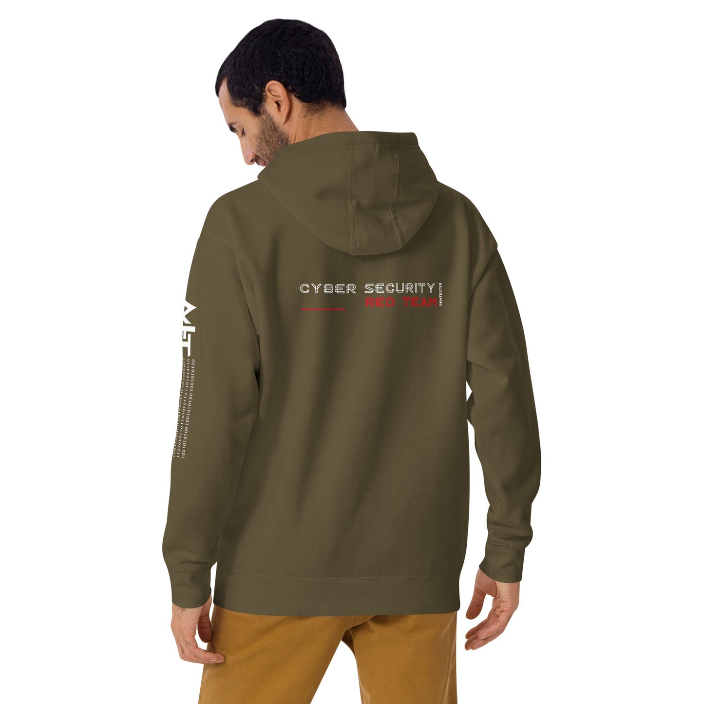 Cyber Security Red Team V2 - Unisex Hoodie ( Back Print ) by DarkByteGear