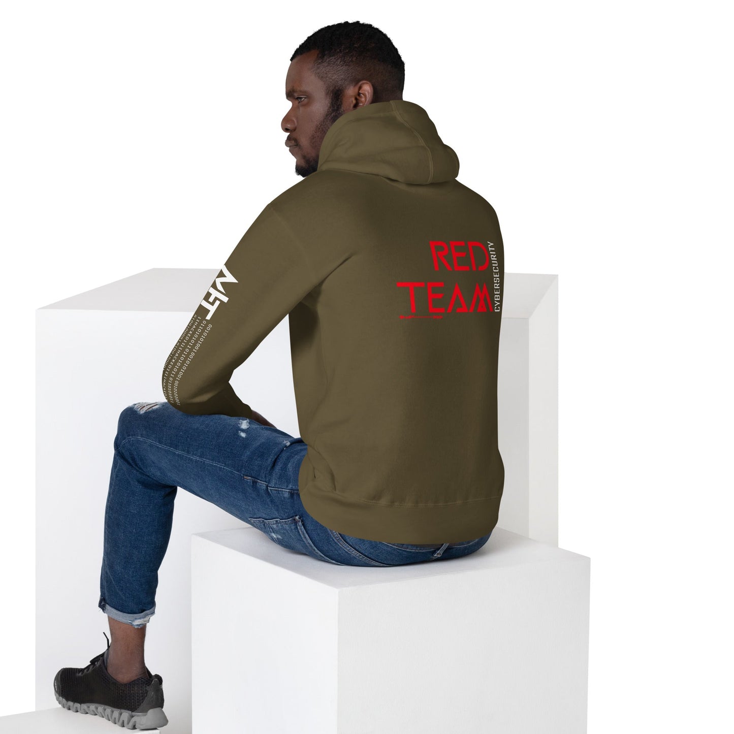 Cyber Security Red Team V4 - Unisex Hoodie ( Back Print ) by DarkByteGear