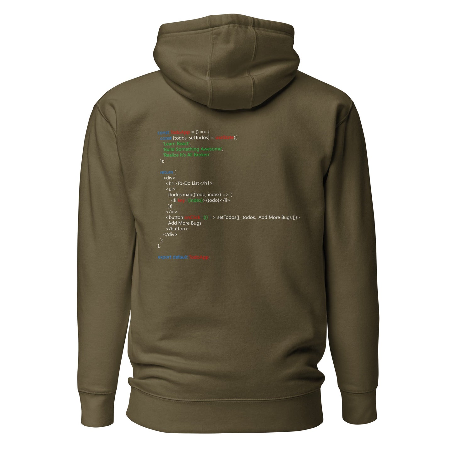 The Classic To-Do List - Unisex Hoodie (back print) by DarkByteGear