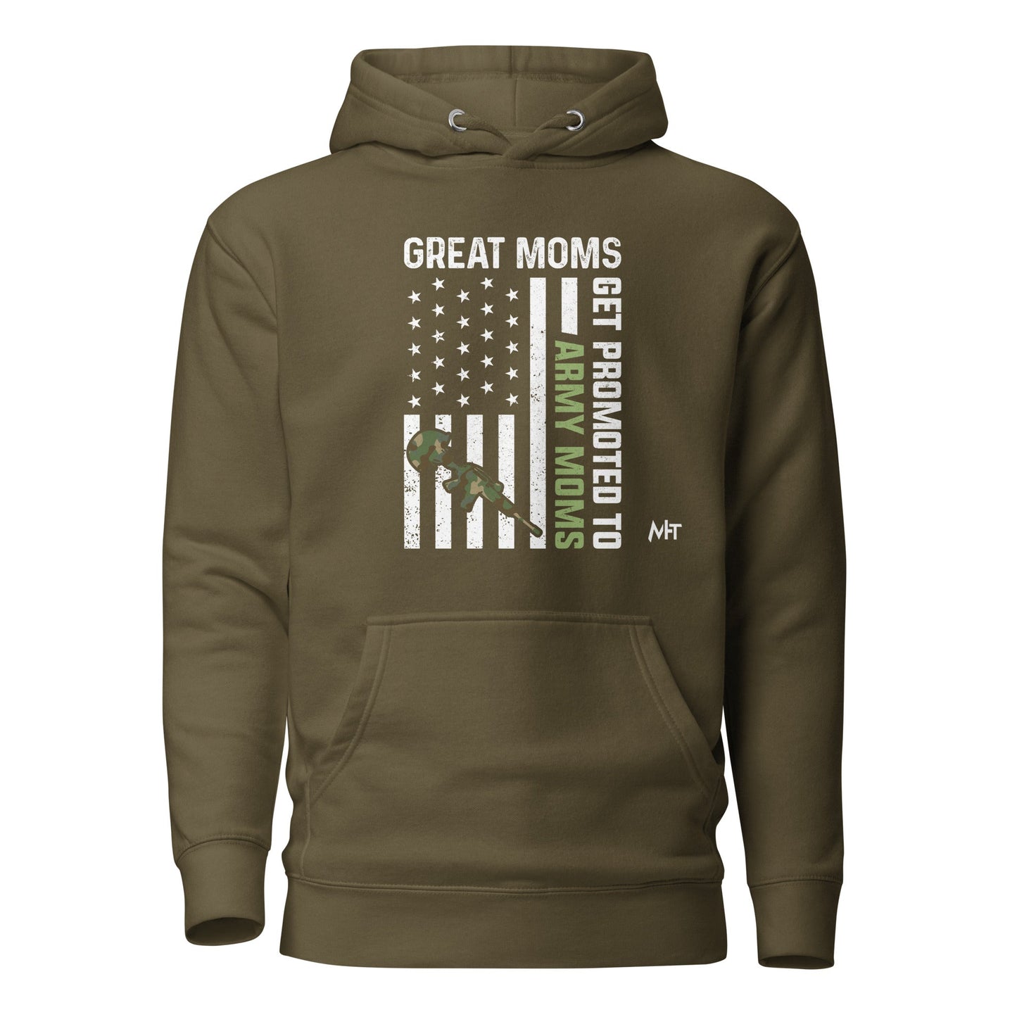 Army Moms, Great Moms promoted - Unisex Hoodie by DarkByteGear