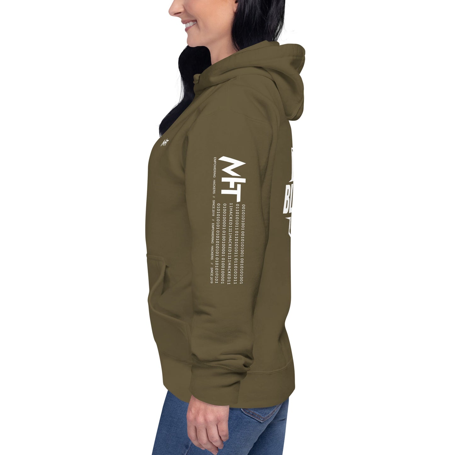 Cyber Security Blue Team V1 - Unisex Hoodie ( Back Print ) by DarkByteGear
