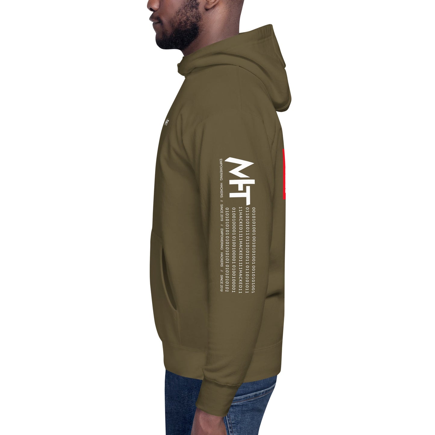 Cyber Security Red Team V1 - Unisex Hoodie ( Back Print ) by DarkByteGear