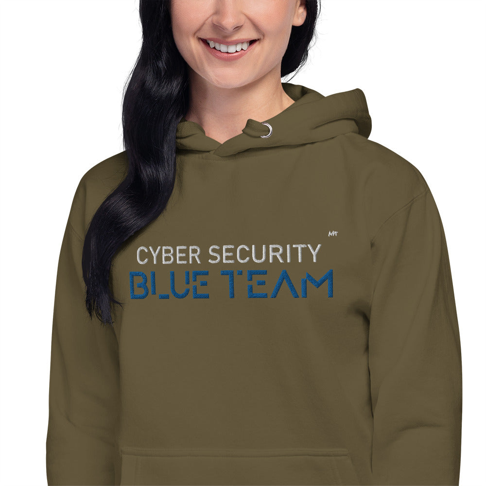 Cybersecurity Blue Team v4 - Unisex Hoodie (embroidered) by DarkByteGear