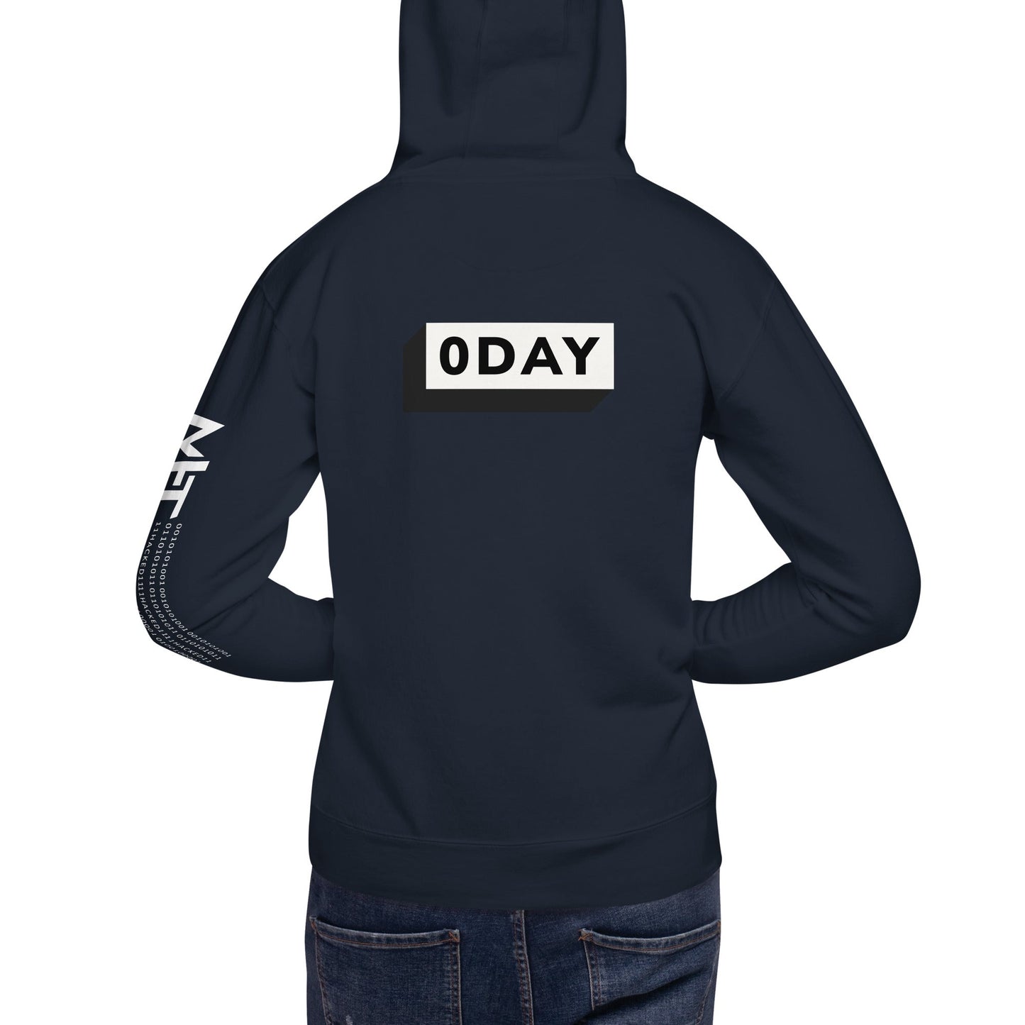 0 day v1 - Unisex Hoodie (back print) by DarkByteGear