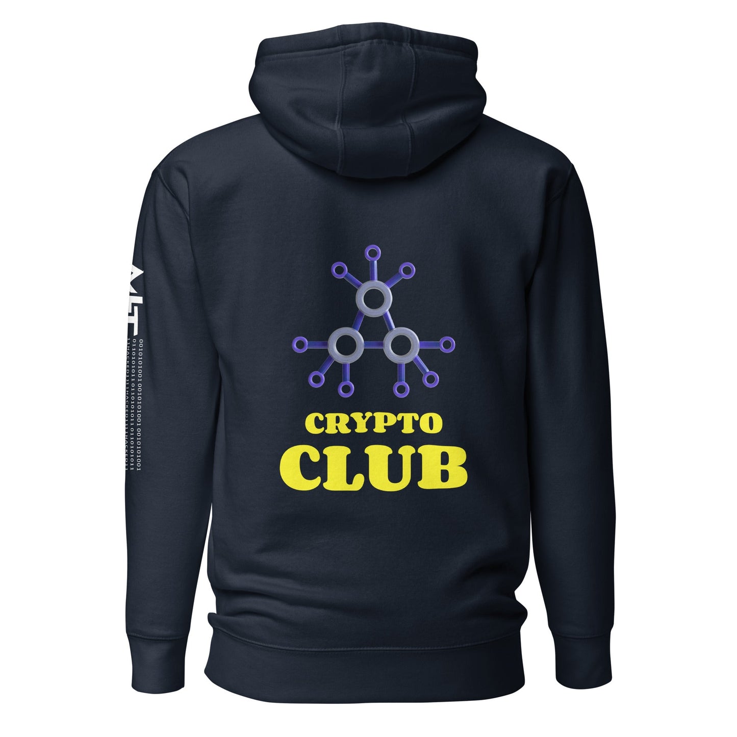 Crypto Club V1 - Unisex Hoodie (Back Print) by DarkByteGear