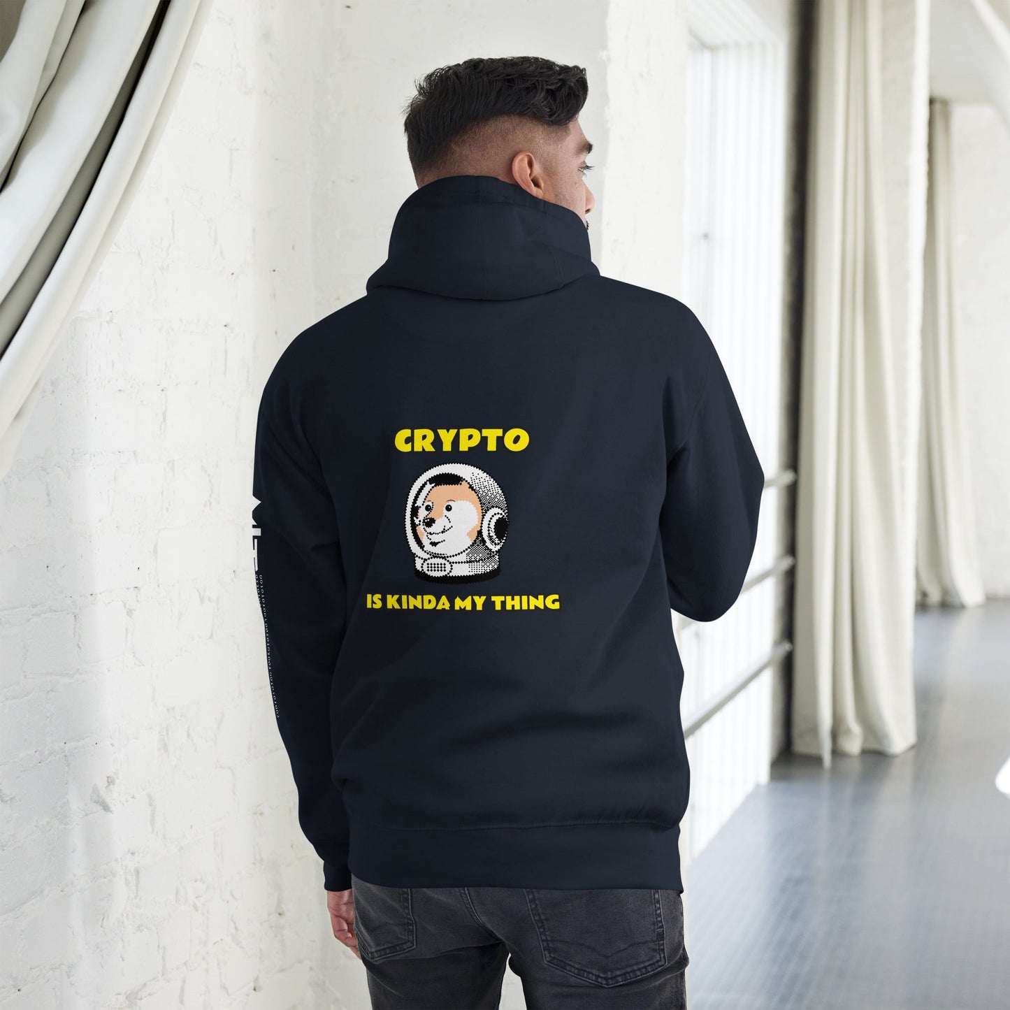 Crypto is Kinda My Thing V1 - Unisex Hoodie (Back Print) by DarkByteGear