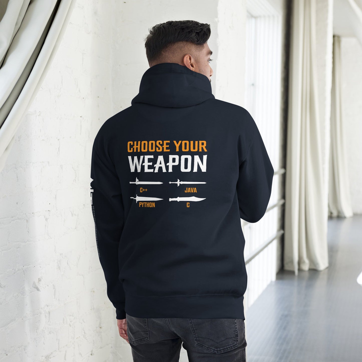 Choose your weapon Unisex Hoodie ( Back Print ) by DarkByteGear