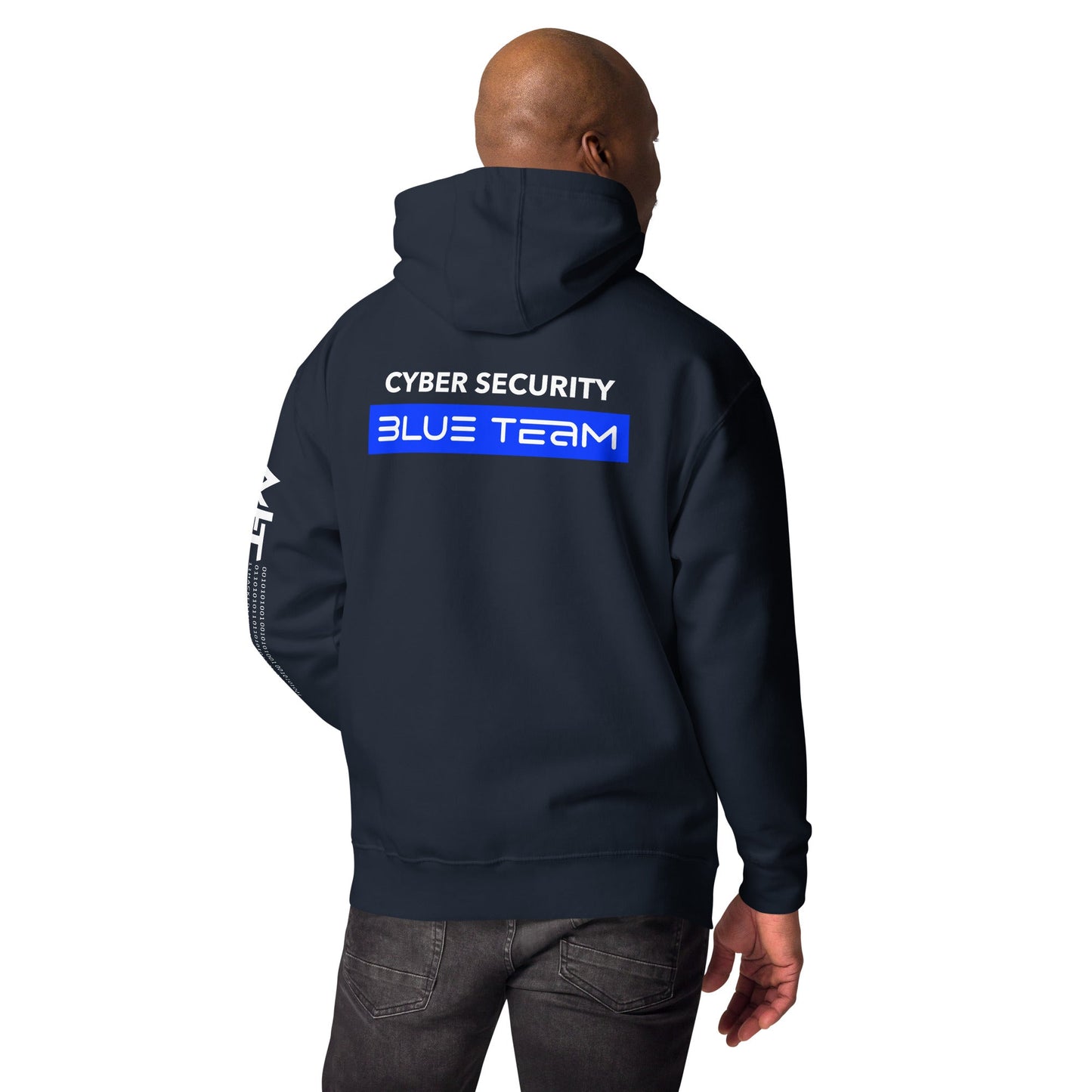 Cyber Security Blue Team V8 - Unisex Hoodie ( Back Print ) by DarkByteGear