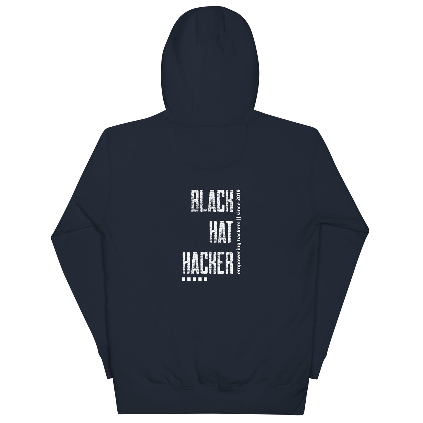 Black Hat Hacker V3 Unisex Hoodie ( Back Print ) by DarkByteGear