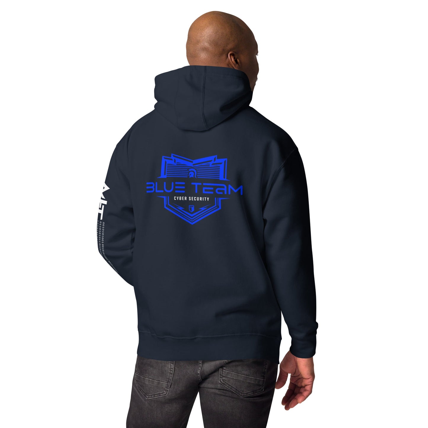 Cyber Security Blue Team V15 - Unisex Hoodie ( Back Print ) by DarkByteGear