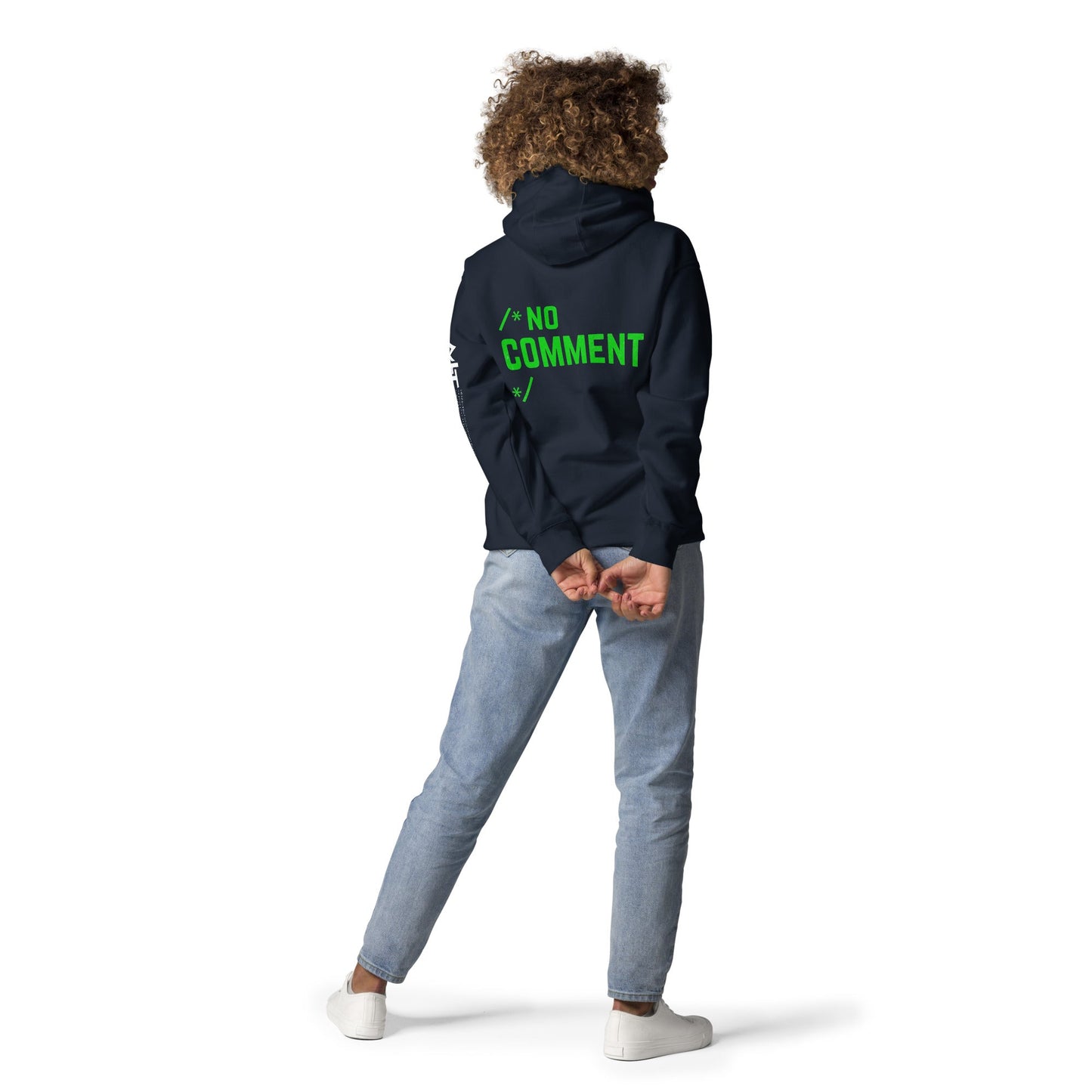 /*No Comment*/ Unisex Hoodie ( Back Print ) by DarkByteGear