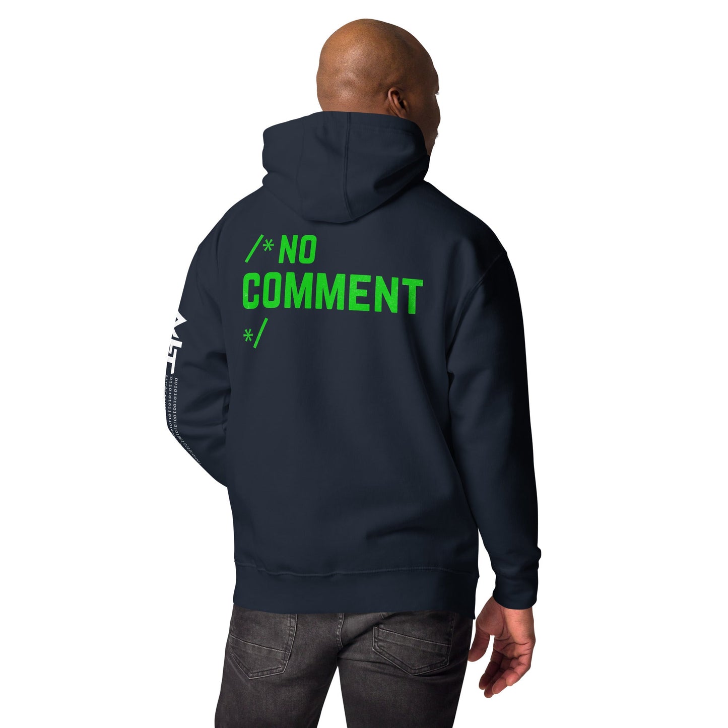 /*No Comment*/ Unisex Hoodie ( Back Print ) by DarkByteGear