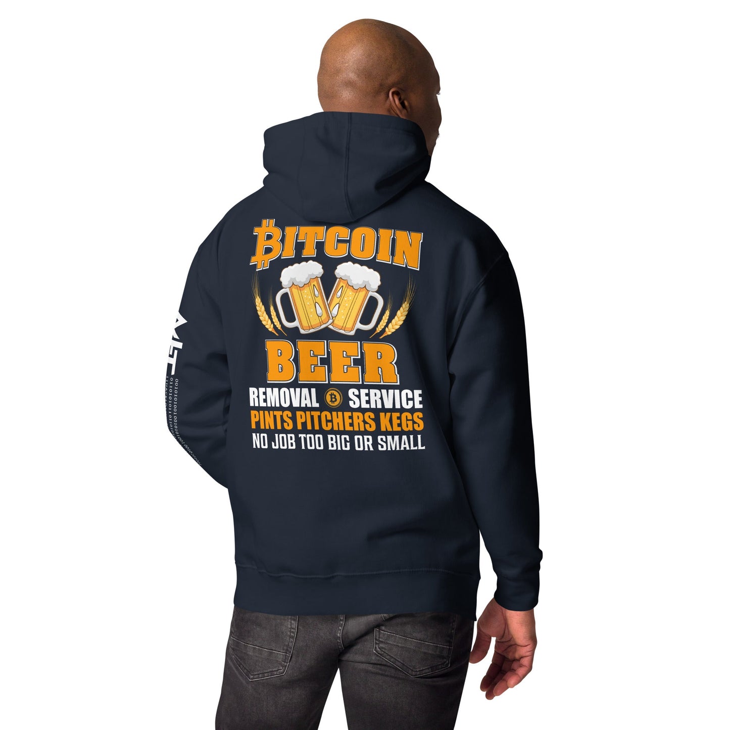 Bitcoin Beer Removal Service - Unisex Hoodie by DarkByteGear