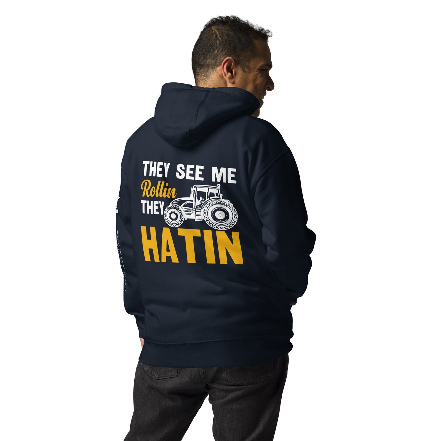 They see me Rolling, they hatin - Unisex Hoodie ( Back Print ) by DarkByteGear