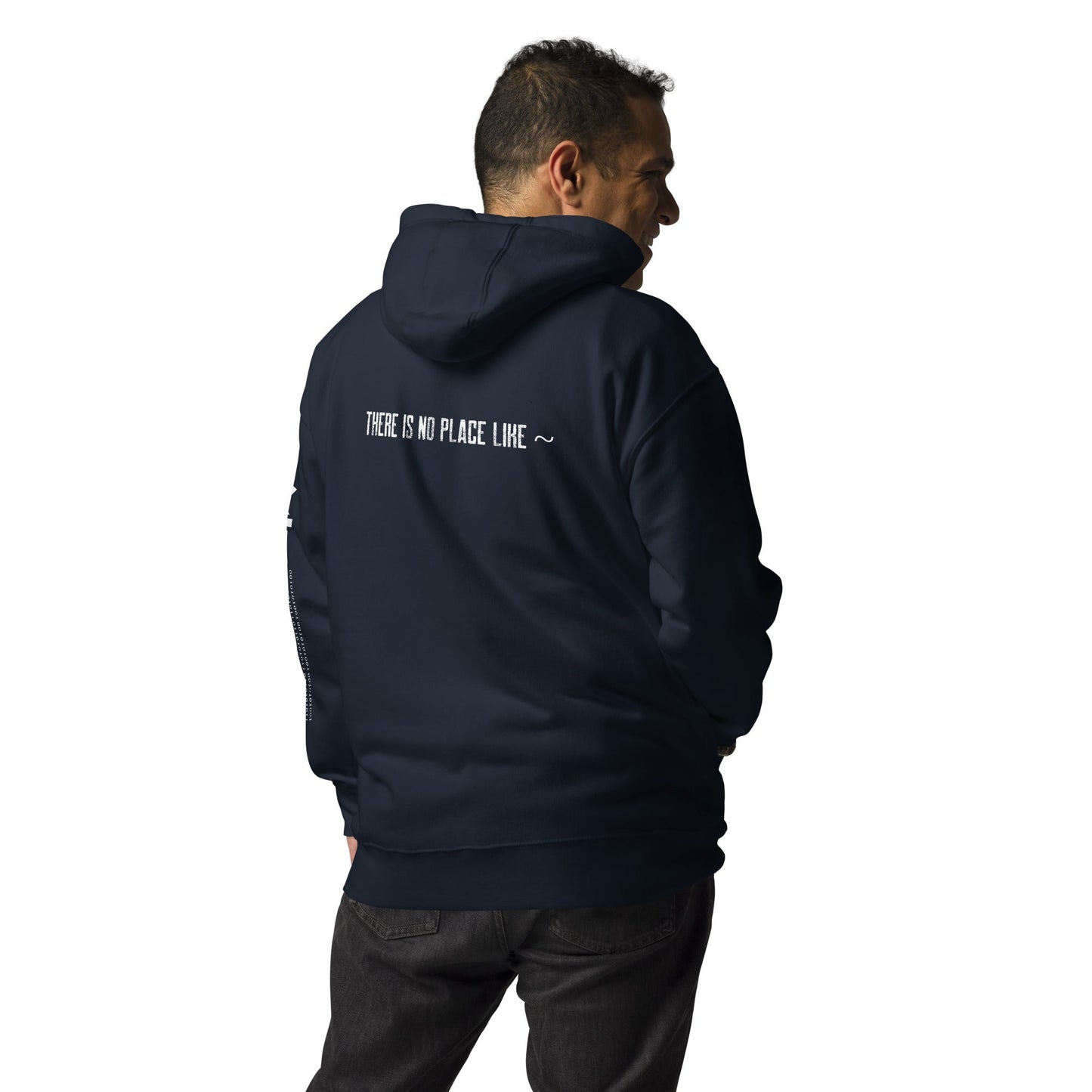 There is no Place like ~ V2 - Unisex Hoodie ( Back Print ) by DarkByteGear