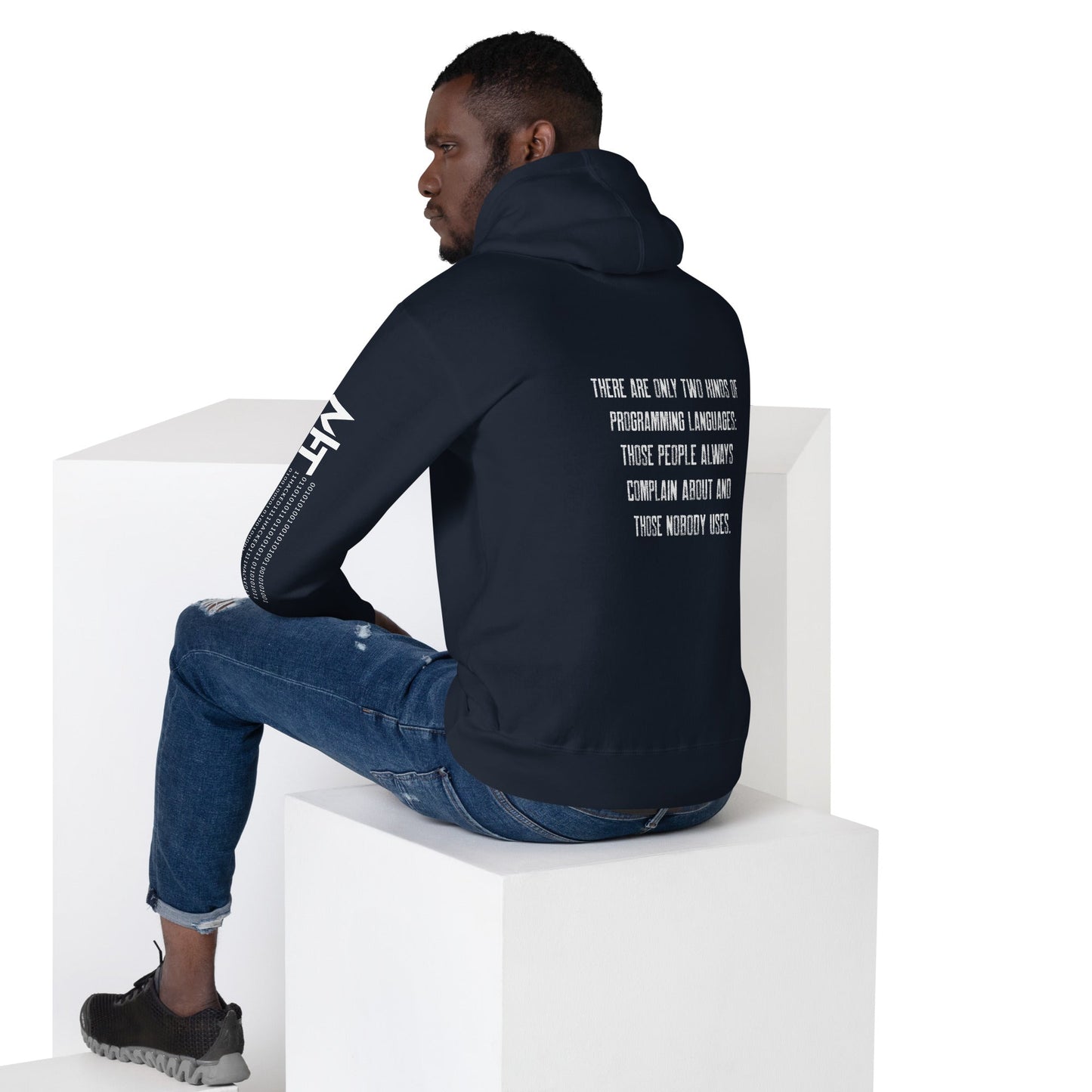 There are only two kinds of programming languages those people always complain about and those nobody uses V1 - Unisex Hoodie by DarkByteGear
