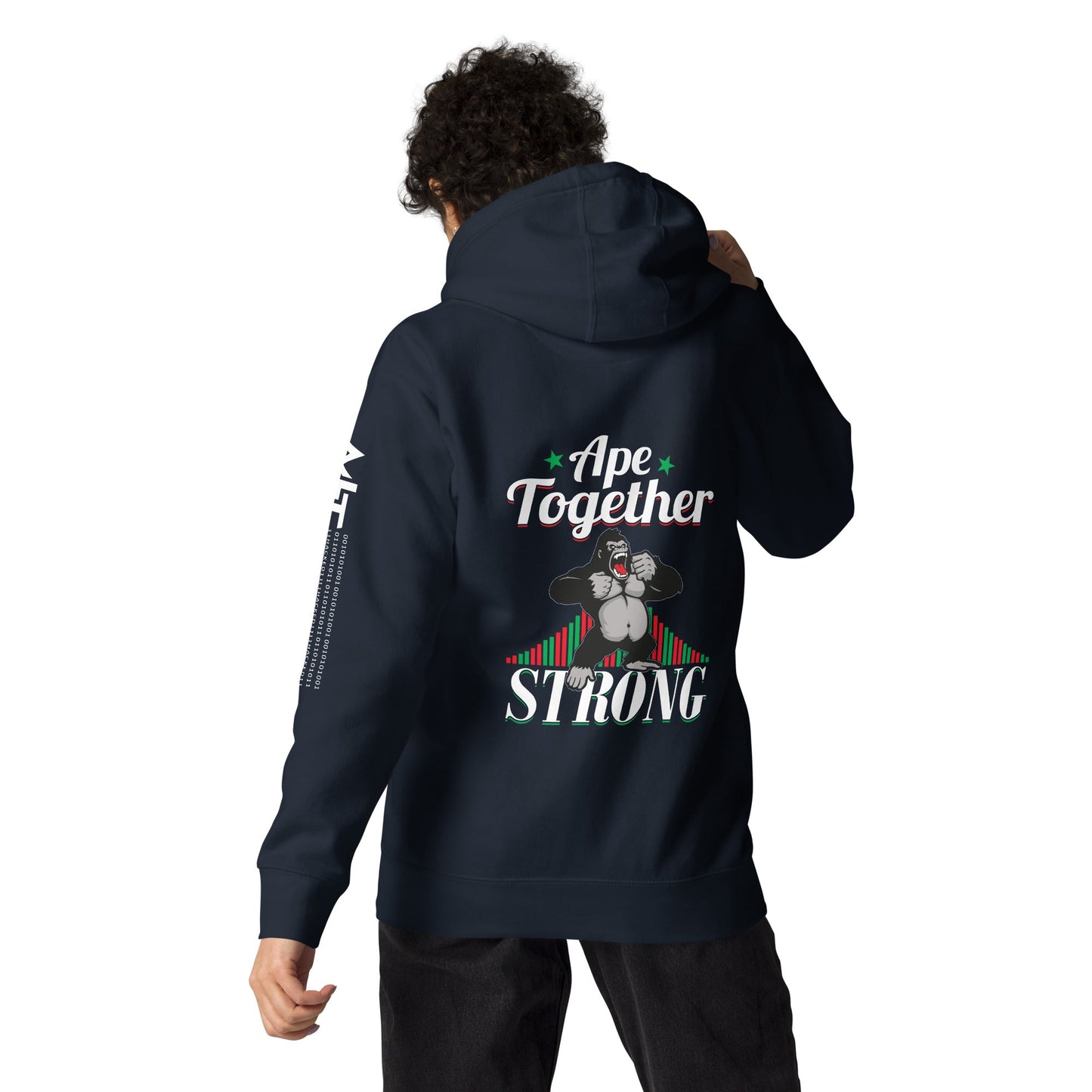 Ape together strong - Unisex Hoodie ( Back Print ) by DarkByteGear