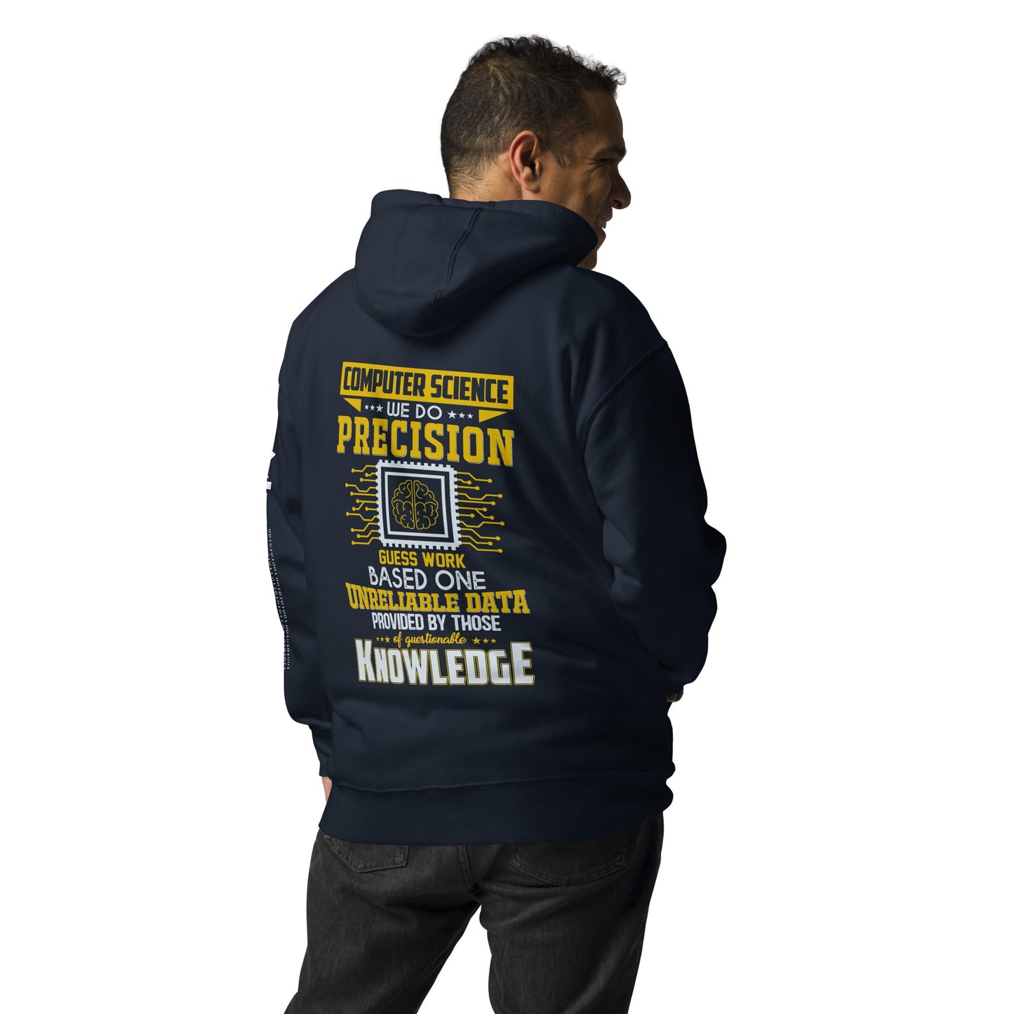 Computer Science: We do V1 - Unisex Hoodie ( Back Print ) by DarkByteGear
