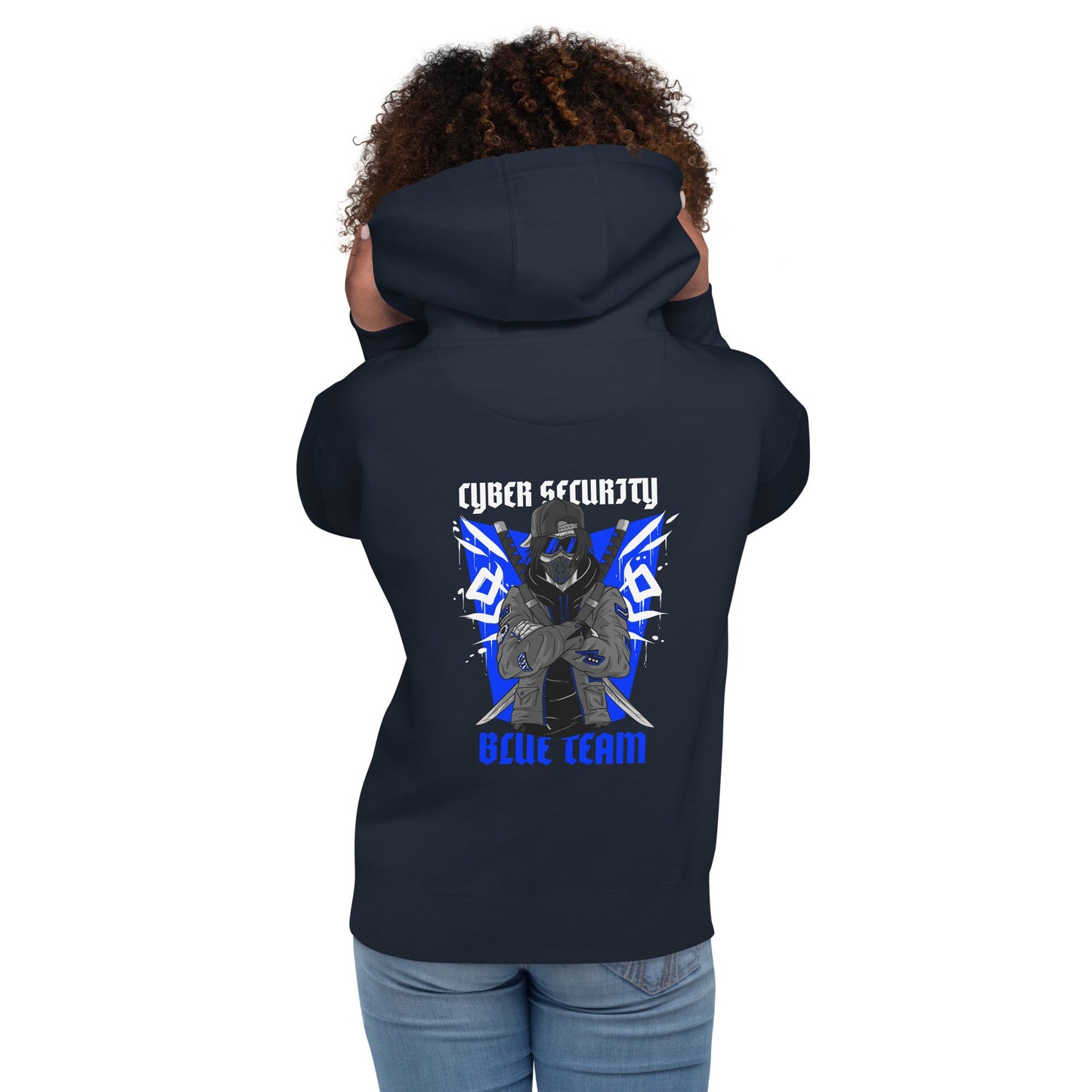 Cyber Security Blue Team V3 - Unisex Hoodie ( Back Print ) by DarkByteGear