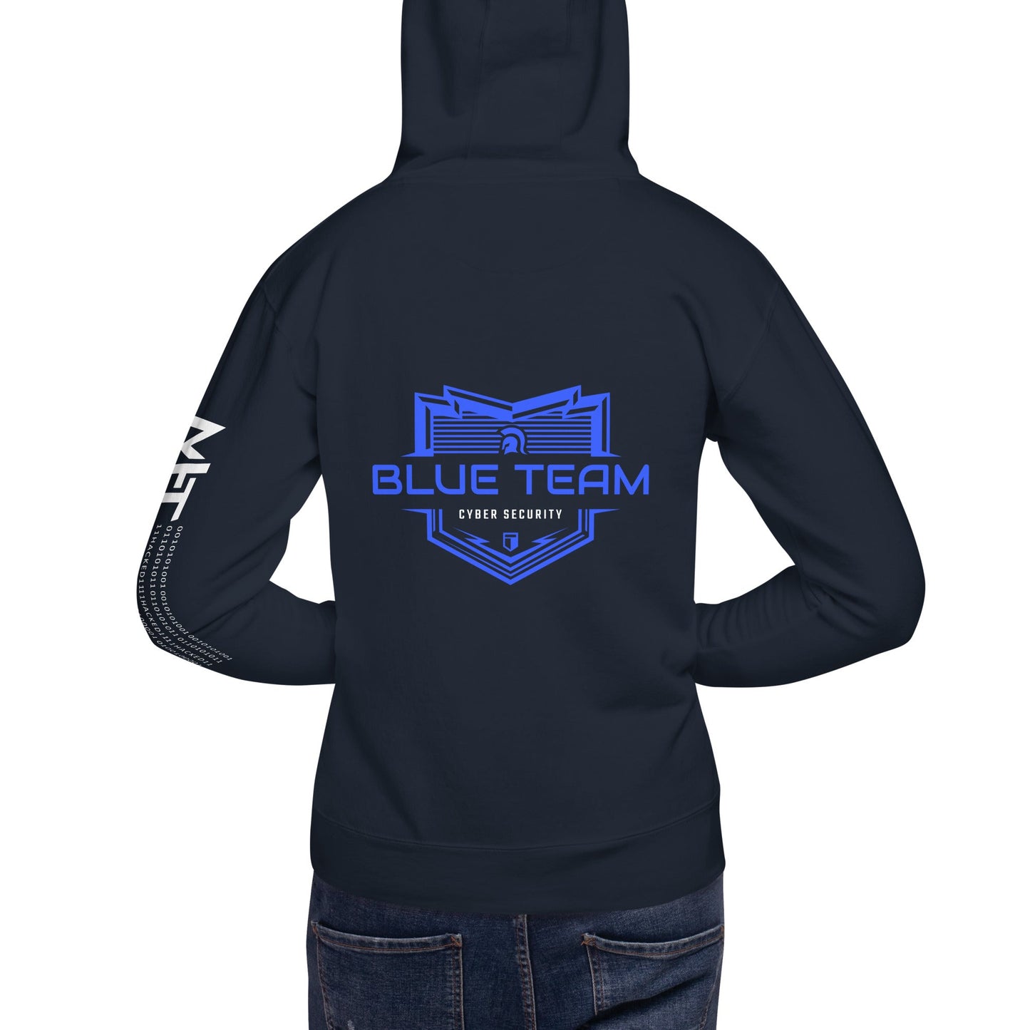 Cyber Security Blue Team V17 - Unisex Hoodie ( Back Print ) by DarkByteGear