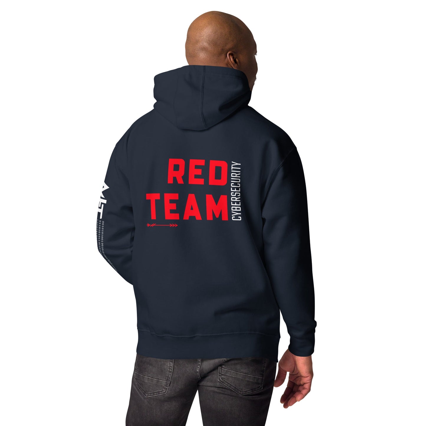 Cyber Security Red Team V8 - Unisex Hoodie ( Back Print ) by DarkByteGear
