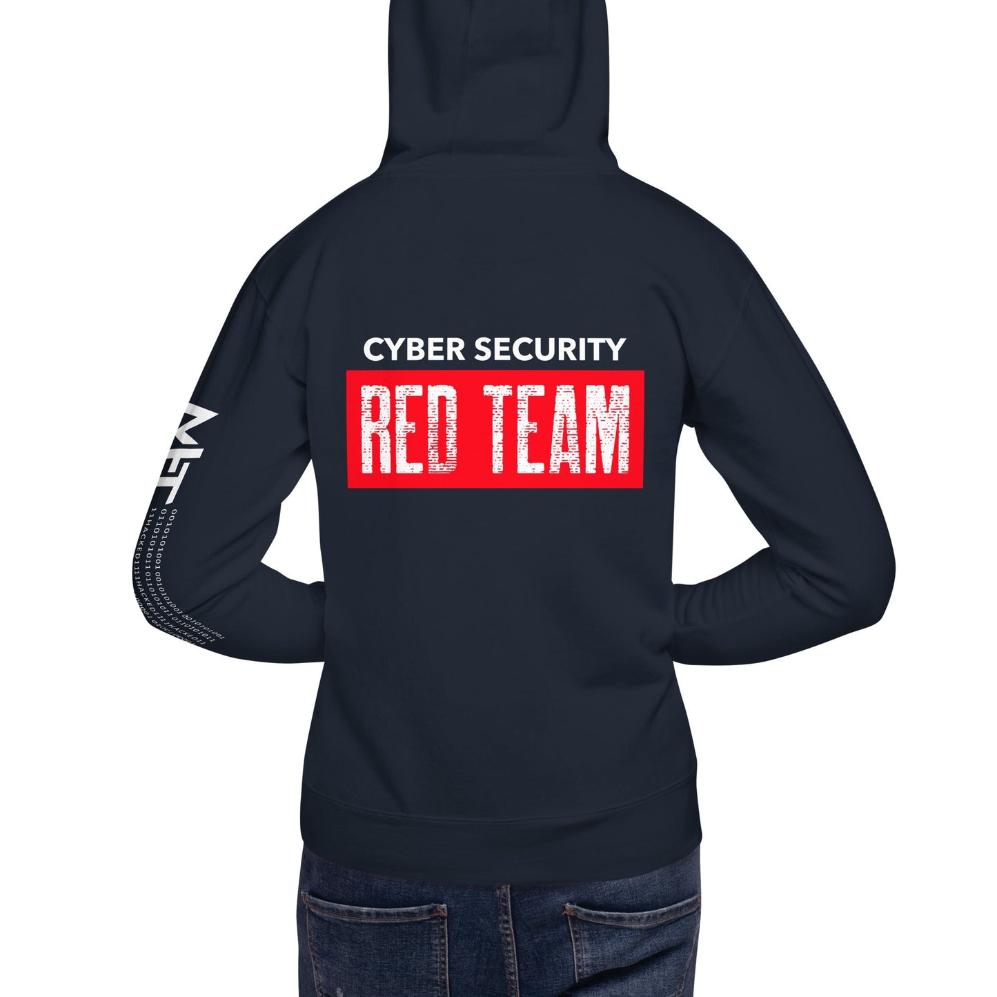 Cyber Security Red Team V1 - Unisex Hoodie ( Back Print ) by DarkByteGear