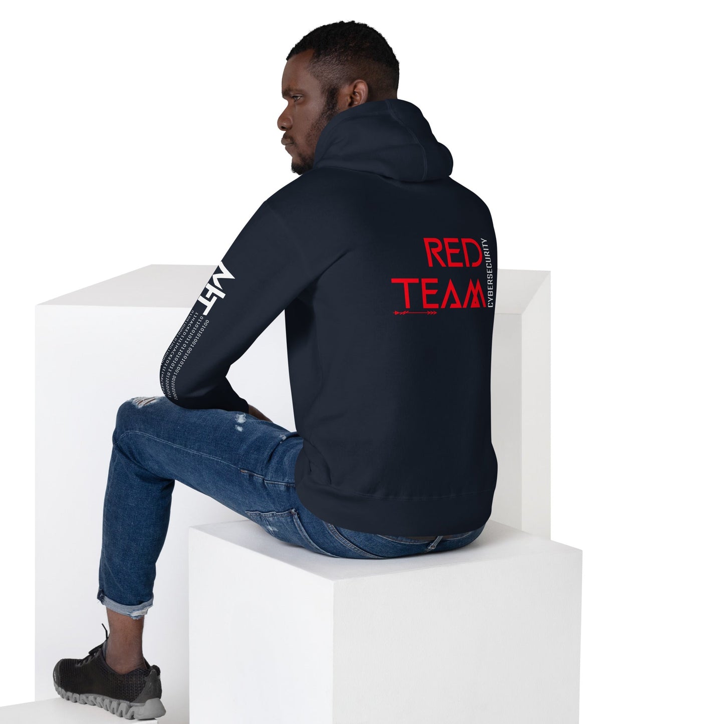 Cyber Security Red Team V4 - Unisex Hoodie ( Back Print ) by DarkByteGear