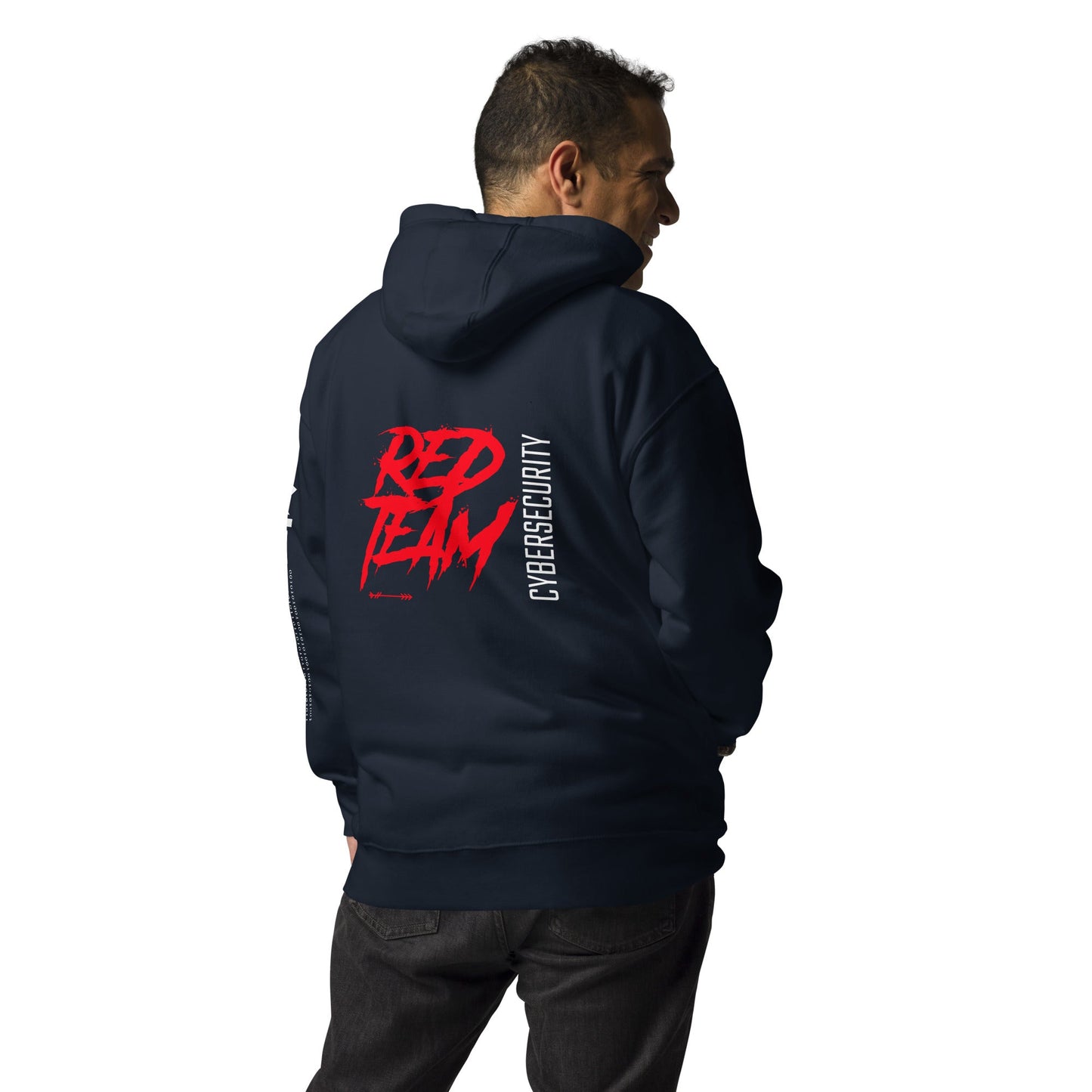 Cyber Security Red Team V6 - Unisex Hoodie ( Back Print ) by DarkByteGear