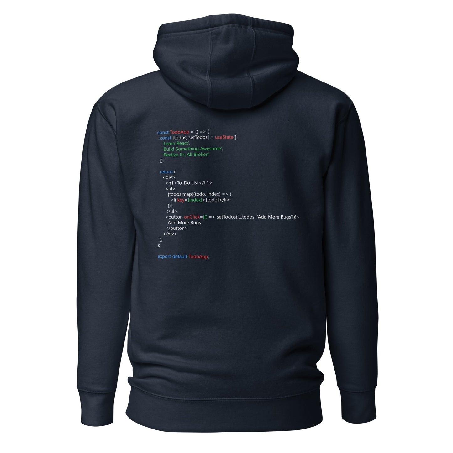 The Classic To-Do List - Unisex Hoodie (back print) by DarkByteGear