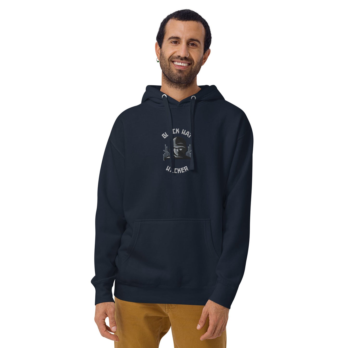 Black Hat Hacker - Unisex Hoodie (embroidered) by DarkByteGear