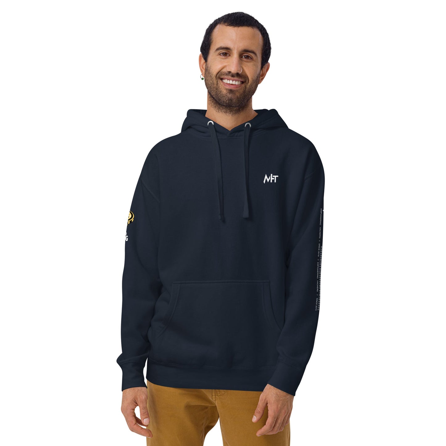 Cryto King - Unisex Hoodie (back print) by DarkByteGear