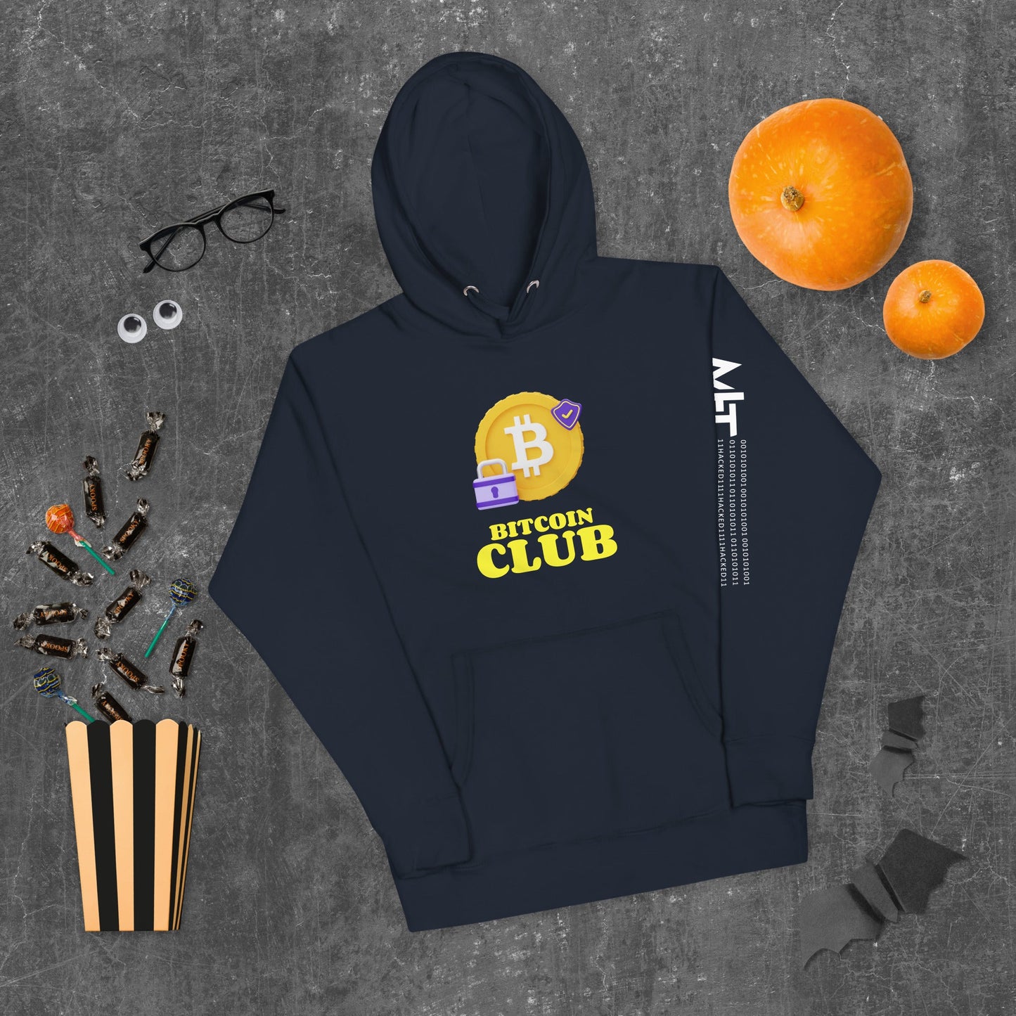 Bitcoin Club V7 - Unisex Hoodie by DarkByteGear