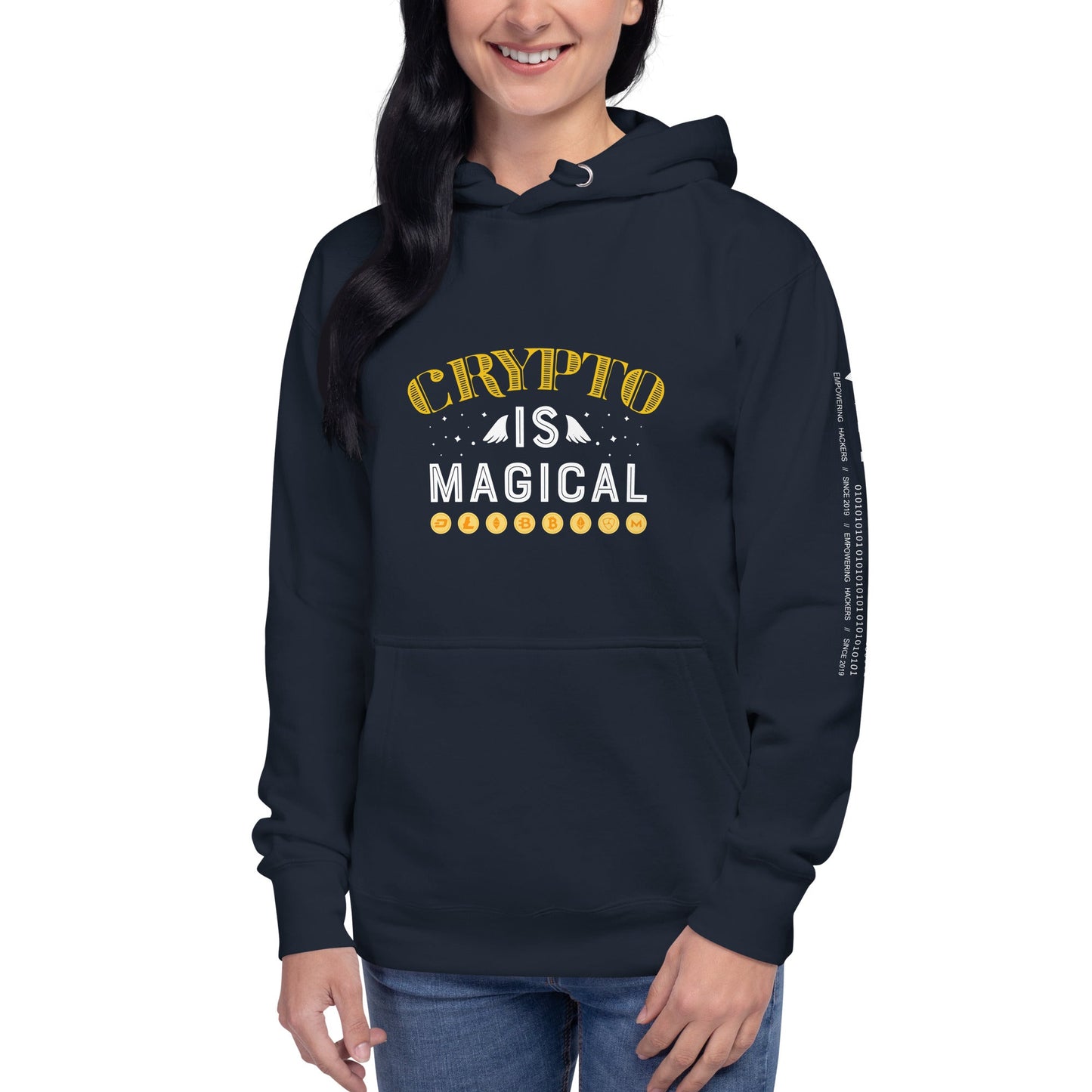 Crypto is Magical Unisex Hoodie by DarkByteGear