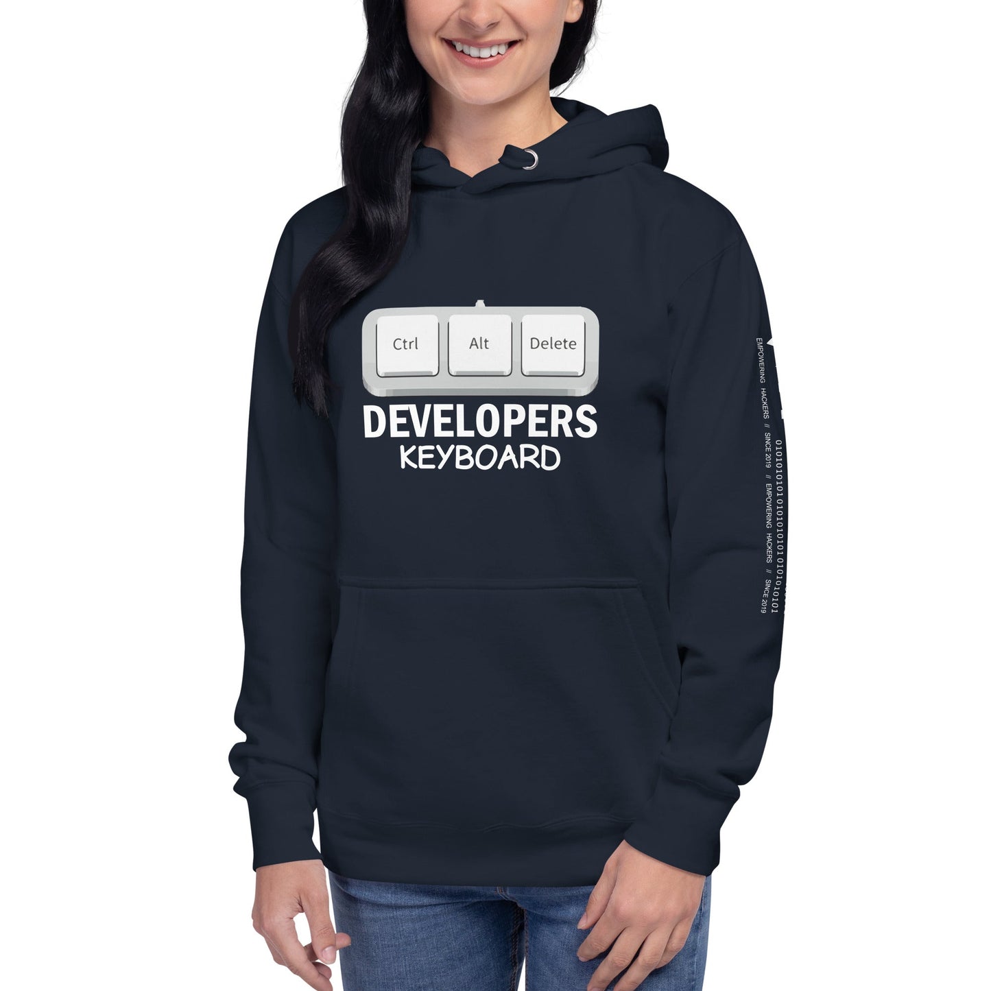 Ctrl+Alt+Del Developer Keyboard - Unisex Hoodie by DarkByteGear