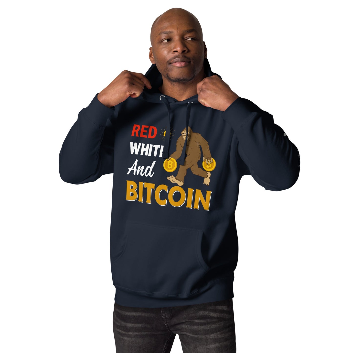 Red, White and Bitcoin - Unisex Hoodie by DarkByteGear