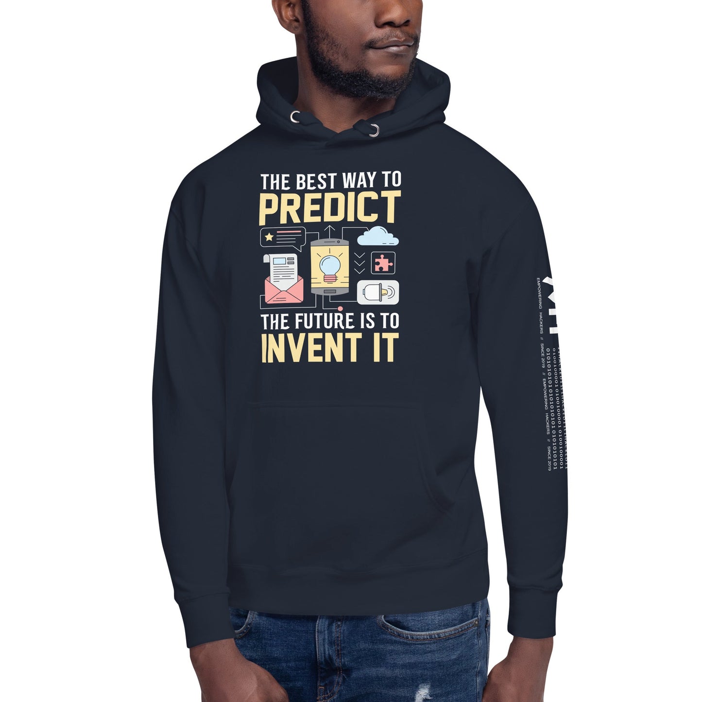 The Best Way to Predict Future is to invent it - Unisex Hoodie by DarkByteGear
