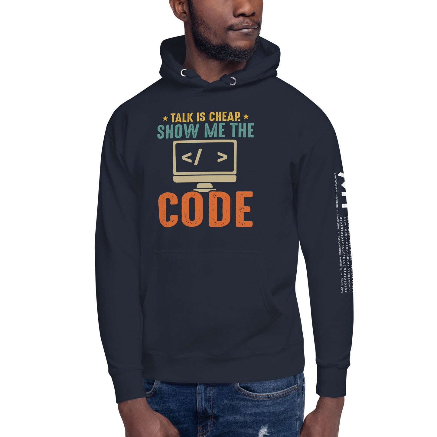 Talk is Cheap! Show me the Code - Unisex Hoodie by DarkByteGear