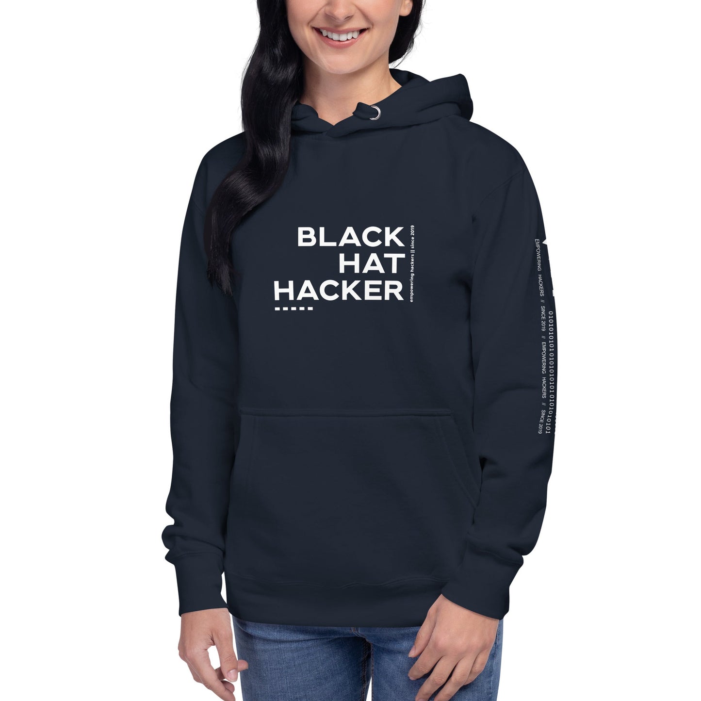Black Hat Hacker V12 Unisex Hoodie by DarkByteGear
