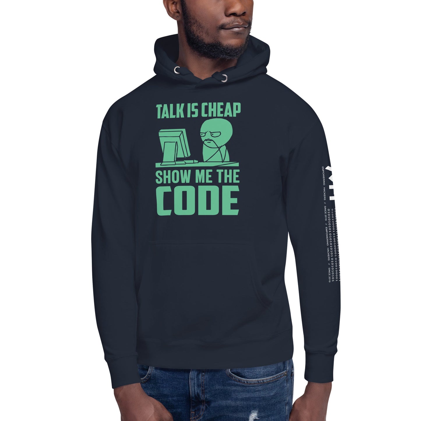 Talk is Cheap, Show me the Code V1 - Unisex Hoodie by DarkByteGear