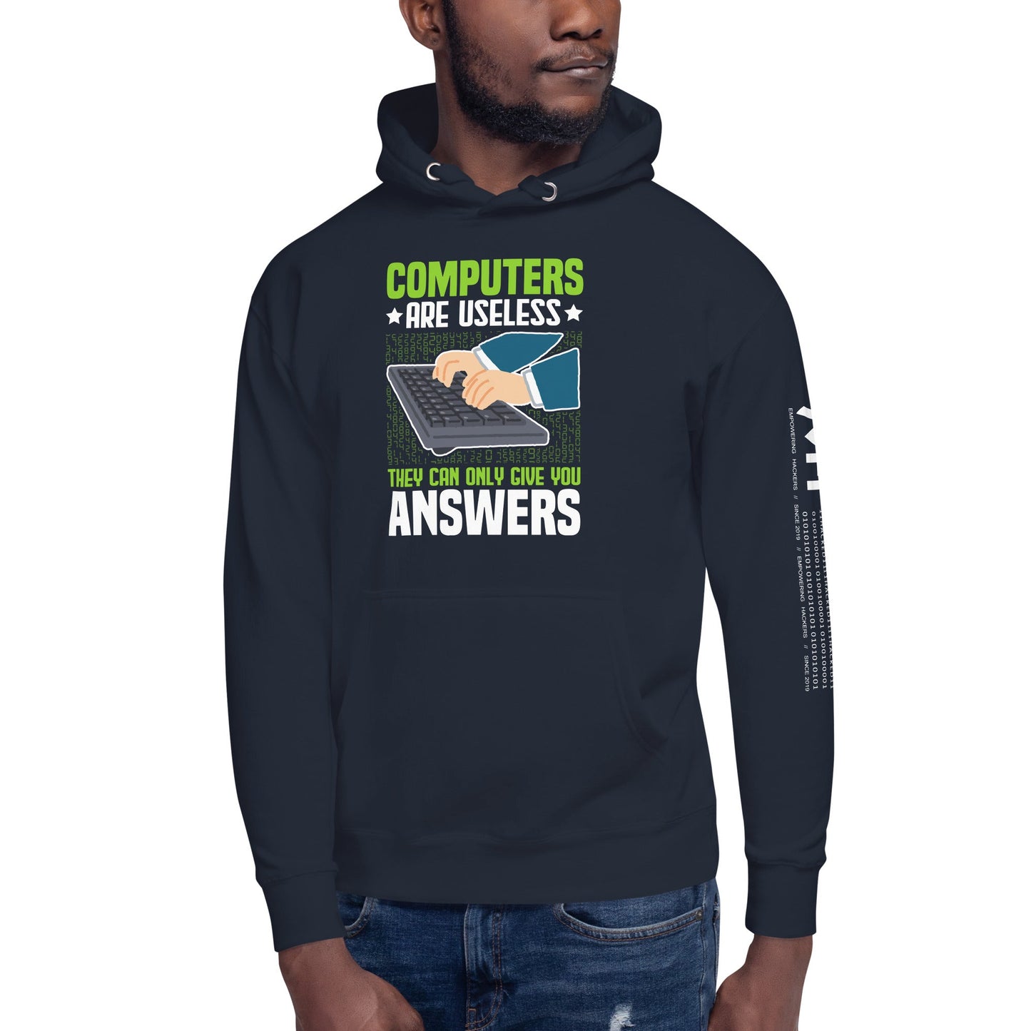 Computer are Useless, they only Give you Answers Unisex Hoodie by DarkByteGear