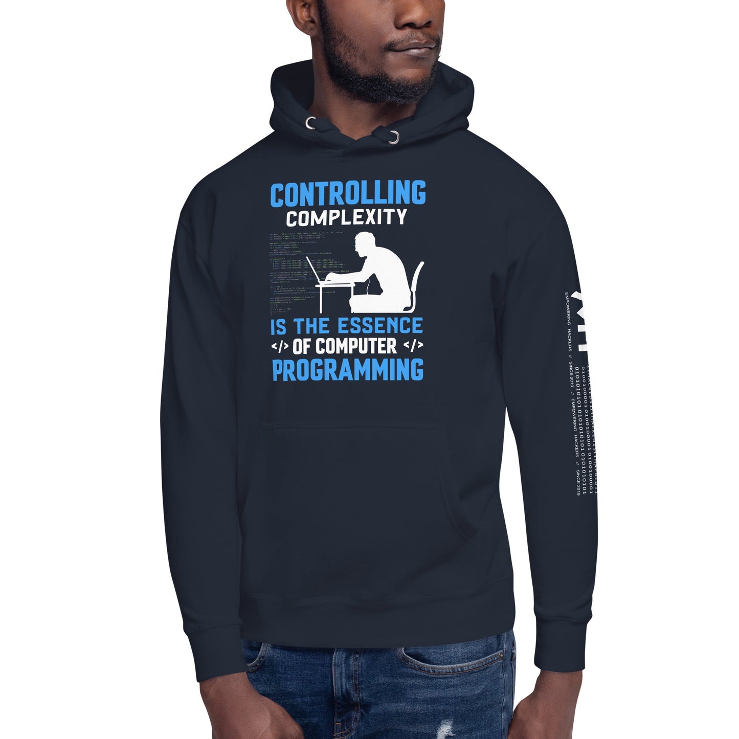 Controlling Complexity is the Essence of Computer Programming Unisex Hoodie by DarkByteGear