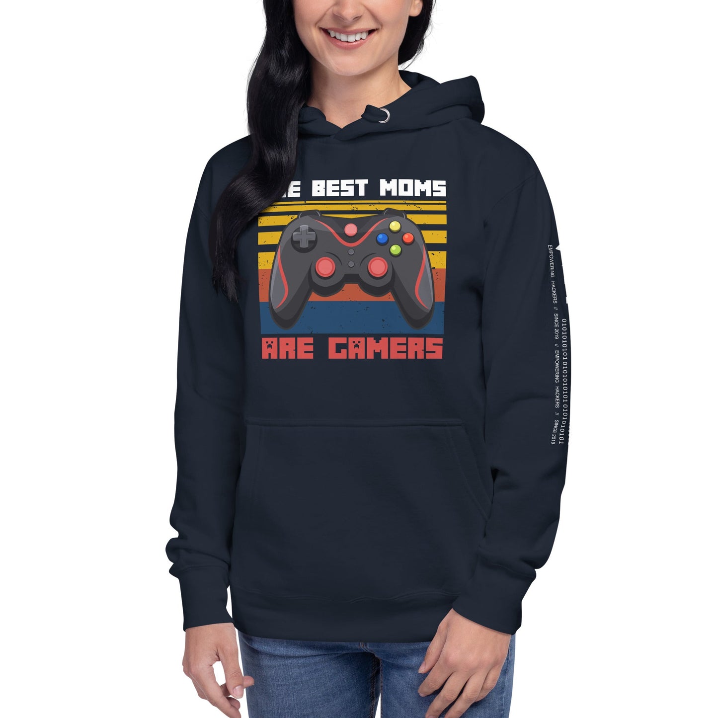 The best Moms are Gamers Unisex Hoodie by DarkByteGear