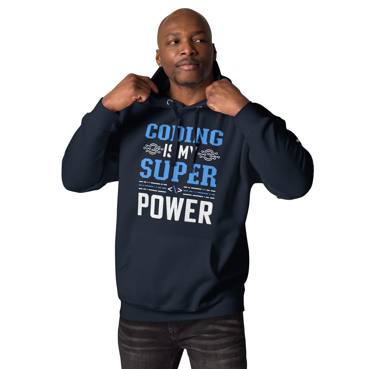 Coding is My Super Power Unisex Hoodie by DarkByteGear