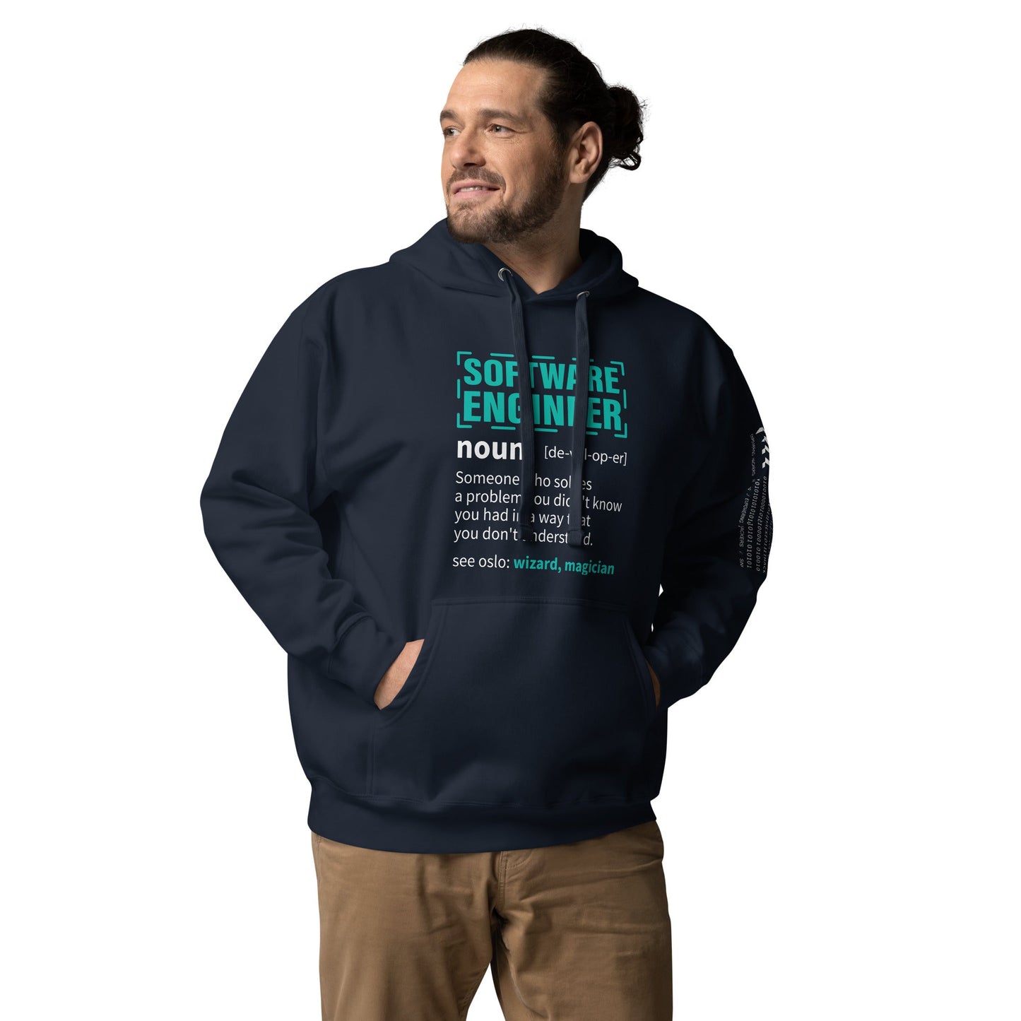 Software Engineer Def : Blue Unisex Hoodie by DarkByteGear