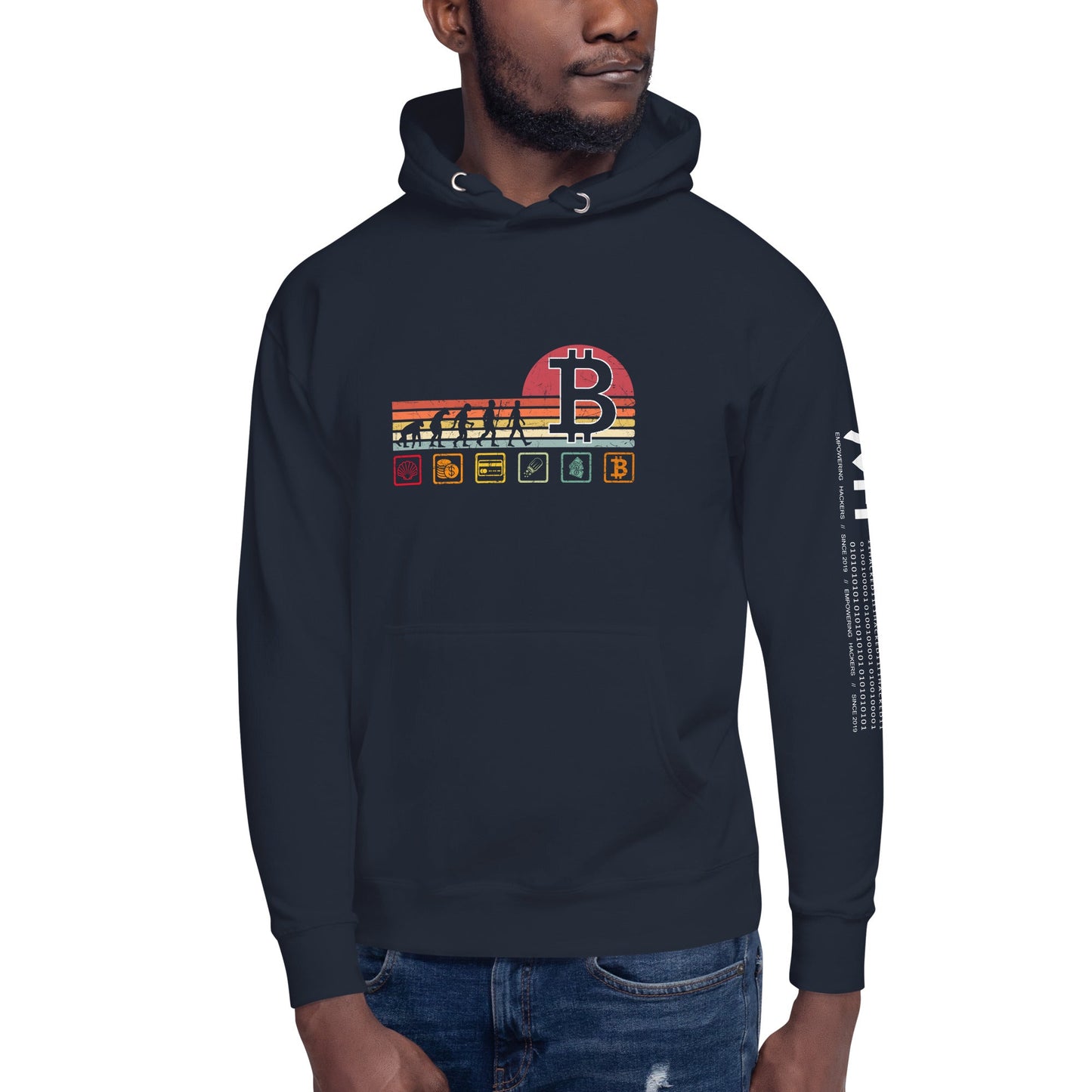 Bitcoin Evolution - Unisex Hoodie by DarkByteGear