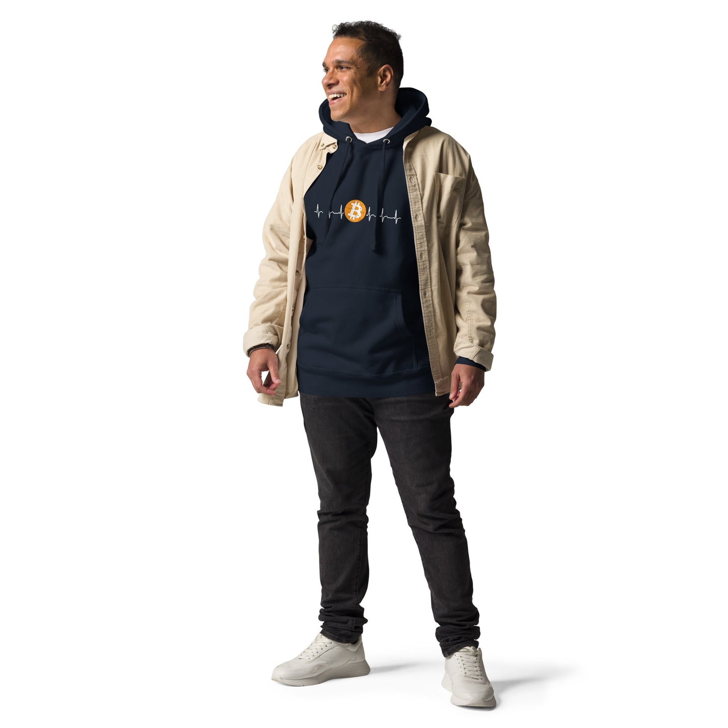 Bitcoin Heartbeat - Unisex Hoodie by DarkByteGear